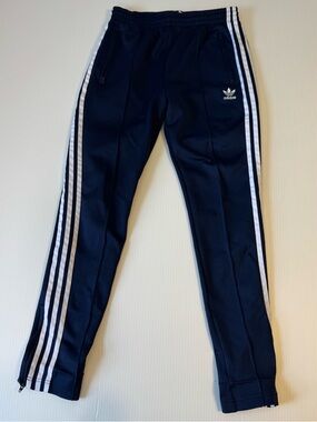 ADIDAS Originals Primeblue SST Track Pants Navy Blue Slim Retro Gorpcore Mens S